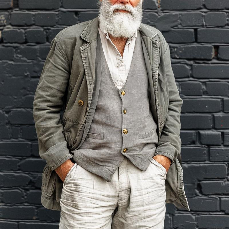 خوش لباسی یک مرد مسن